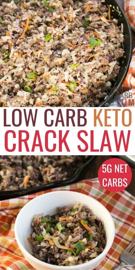 Crackslaw Recipe, Cabbage And Ground Beef, Ground Beef And Cabbage, Low Carb Low Fat Recipes, Beef And Cabbage, Boiled Egg Diet Plan, Diet Recipes Easy, Keto Dinners, Best Low Carb Recipes