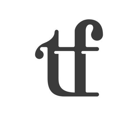 Daily Ligature | 06-01 | t + f T And F Logo, F And T Logo, Steakhouse Branding, Create Font, Latin Text, Film Logo, Logo Typography, Flat Logo, Sport Logo