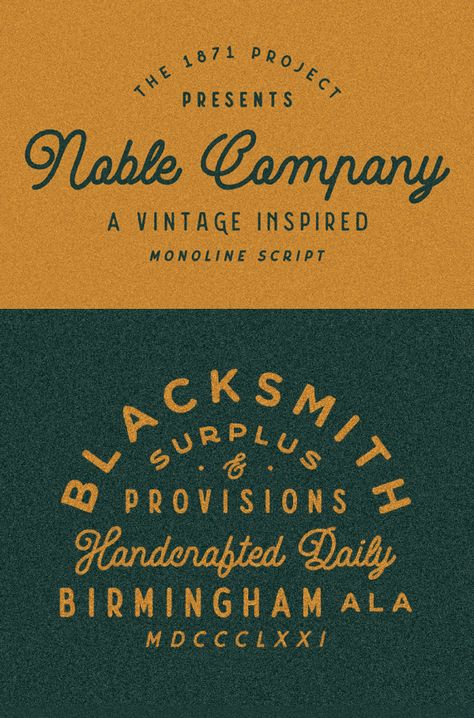 Vintage Free Font, Free Vintage Font, Minimal Vintage Graphic Design, 1940s Graphic Design, 1940s Typography, Vintage Brand Design, Vintage Logo Ideas, Free Vintage Fonts, Vintage Typography Logo