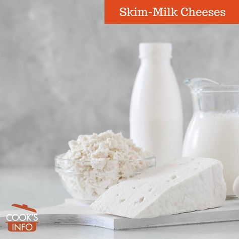 Skim-milk cheese is a term used to describe cheeses made with at least some skim milk. The types of cheese that can be produced vary greatly, as does the actual interpretation of the term. Skim Milk Recipes, How To Make Crumble, Rennet Cheese, Cheese List, How To Make Cream, Aged Cheese, Farmers Cheese, Pasteurizing Milk, Kinds Of Cheese