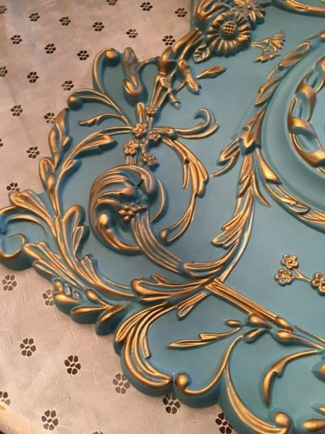 Baroque Ceiling, Highlights Blue, Rococo Aesthetic, Baroque Interior, Rococo Art, Show Piece, French Rococo, Baroque Architecture, Ceiling Medallion