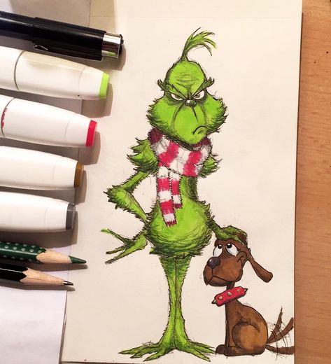 Adem Aras on Instagram: “Do you want to see “the grinch”? • • • • • • • • • • • • • • • • • • • #sketch #grinch #drawing #sketchbook #illustration #artist #draw…” Grinch Drawing, Christmas Tumblr, Christmas Sketch, Christmas Window Painting, Grinch Christmas Decorations, Christmas Drawing, Grinch Christmas, The Grinch, Christmas Paintings