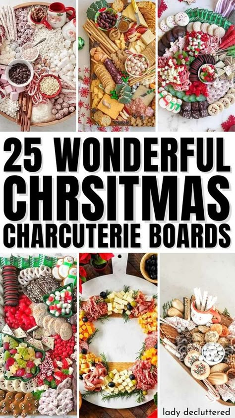 Christmas Food Boards Ideas, Christmas Sweet Board Ideas, How To Make A Christmas Charcuterie Board, Taco Charcuterie Board Christmas, Holiday Sweet Charcuterie Board, Holiday Cheese Board Christmas, Charcuterie For Christmas Party, Christmas Party Food Boards, Winter Charcuterie Board Party