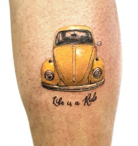 Punch Buggy Tattoo, Vw Beetle Tattoo Ideas, Beetle Car Tattoo, Volkswagen Bug Tattoo, Volkswagen Beetle Tattoo, Vw Beetle Tattoo, Vw Bug Tattoo, Vw Bus Tattoo, Vw Tattoo