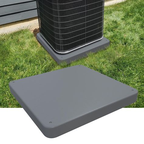 PRICES MAY VARY. 【OUTDOOR CONDENSER UNIT PAD】Measuring 24"W x 24"L x 2"T,this pad is the perfect size for your outdoor equipment. 【ANTI SLIP PAD】Top texture helps prevent equipment from shifting，prevents the condensing unit or portable generator from sliding 【PLASTIC EQUIPMENT PAD】 Constructed of injection molded polypropylene，will not affected by extreme weather.ensuring long time service. 【WIDELY APPLICATION】This mini split pad is the ideal base stand pads for ductless air conditioner heat pum Mini Split Air Conditioner, Diy Air Conditioner, Ductless Air Conditioner, Split Air Conditioner, Ductless Mini Split, Hvac Unit, Portable Generator, Outdoor Equipment, Hvac System