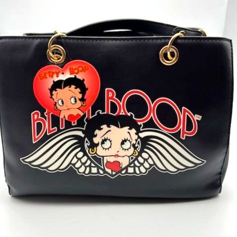 Condition: Nwt Size: 28cm(L)*24cm(H)*15cm(W) Material: Faux Leather Middle Zip Up Interior Pouch, 2 Open Interior Areas, Magnetic Closure. Crossbody Strap Included. Betty Boop Items, Betty Boop Birthday, Betty Boop Handbags, Betty Boop Pink, Betty Boop Purses, Fav Products, Y2k Shoulder Bag, Black Betty Boop, Betty Boop Pictures