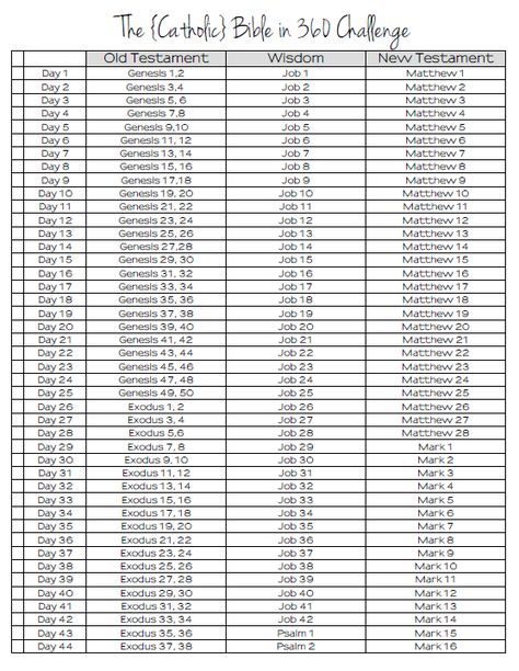 Printable Catholic Bible in a Year readings tracker. Study Organizer, Bible Plans, Tips For Reading, Year Bible Reading Plan, Bible Studies For Beginners, Bible In A Year, Catholic Bible, Bible Printables, Bible Challenge