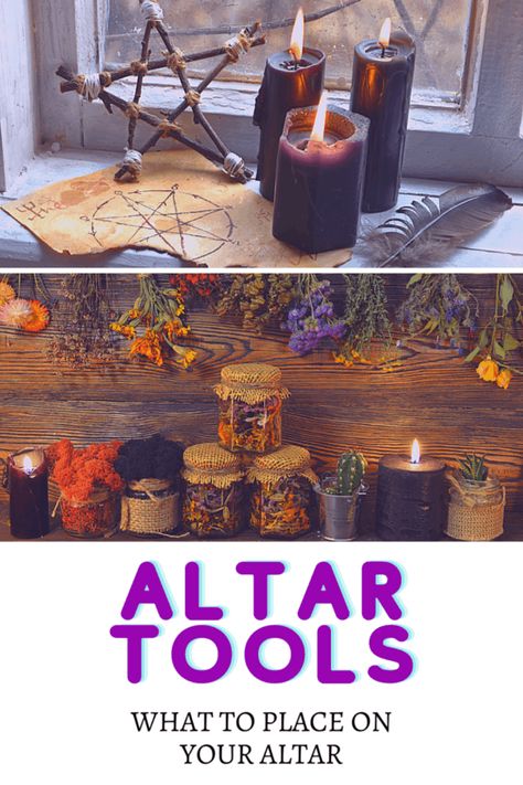 Set Up An Altar, How To Set Up A Witch Alter, Setting Up An Alter, Witch Alter Set Up Ideas, How To Set Up An Altar For Witchcraft, Witch Altar Items, Pagan Altar Set Up, Alter Cloth Pagan, Altar Cloth Ideas