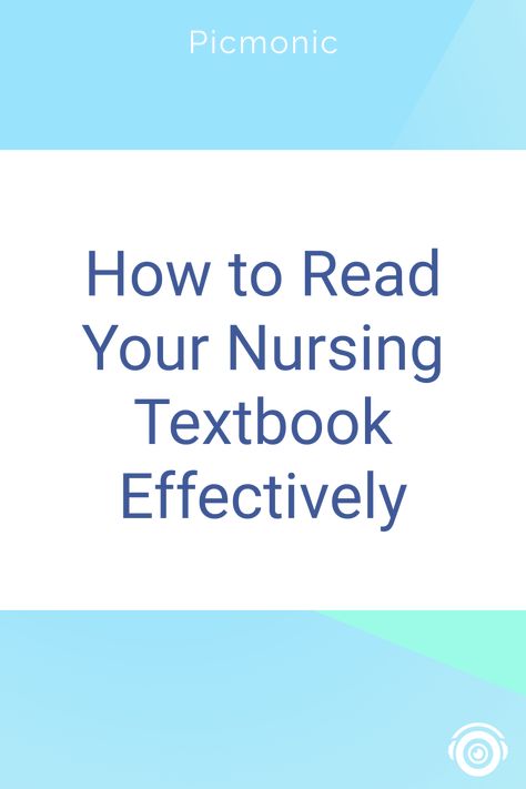 Review this blog to learn how to read a textbook effectively! While you may have confidence in your reading skills, you may need to level up your reading strategies for nursing textbooks.  #nursing #nursingschool #nursingstudent #studytips #healthcare #healthcarestudent #blog #picmonic How To Study Nursing School, How To Study Textbook, How To Read Textbooks Effectively, Nursing Textbooks, Study Videos, Nurse Practitioner Student, Np School, Note Taking Strategies, Nursing Information