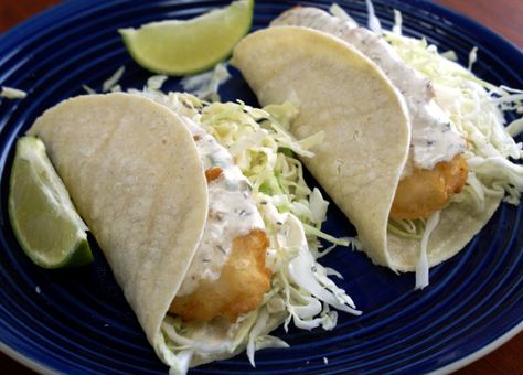 Rubios Fish Tacos, Fish Taco Sauce, Fish Taco, Fish Tacos Recipe, Two Fish, Cayenne Pepper, Cat Recipes, Plain Yogurt, Taco Recipes