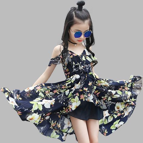 Outfits For Kids, Light Summer Dresses, Bohemian Style Dresses, Bohemia Style, Flowy Design, Elegant Girl, Ladies Clothing, Body Dress, Sleeveless Floral Dress