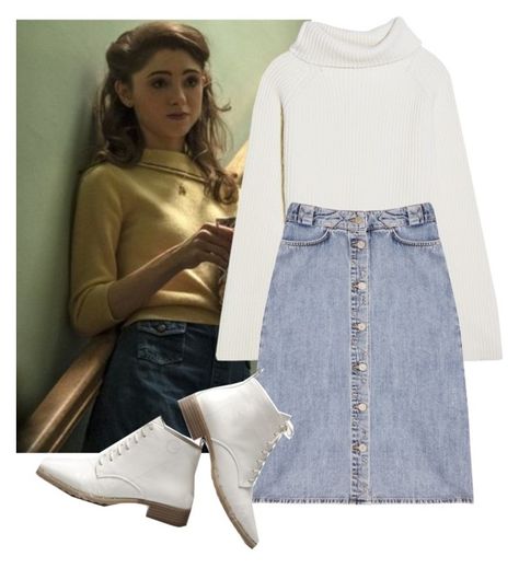 Nancy Wheeler - Stranger things by shadyannon on Polyvore featuring polyvore fashion style Haider Ackermann M.i.h Jeans clothing Stranger Things Fashion, Nancy Wheeler Stranger Things, Stranger Things Style, Stranger Things Outfit, Stranger Things Costume, Nancy Wheeler, Haider Ackermann, 80s Fashion, Jean Outfits