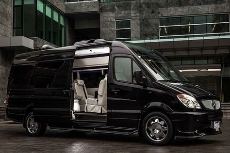 Mercedes-Benz Sprinter 2500 Crew Luxury Van Exterior picture Kpop Van Car, Kpop Idol Van Car, Mercedes Benz Sprinter Van, Vans Aesthetic, Mercedes Benz Vans, Black Mercedes Benz, Mb Sprinter, Mercedes Benz Sprinter, Luxury Van