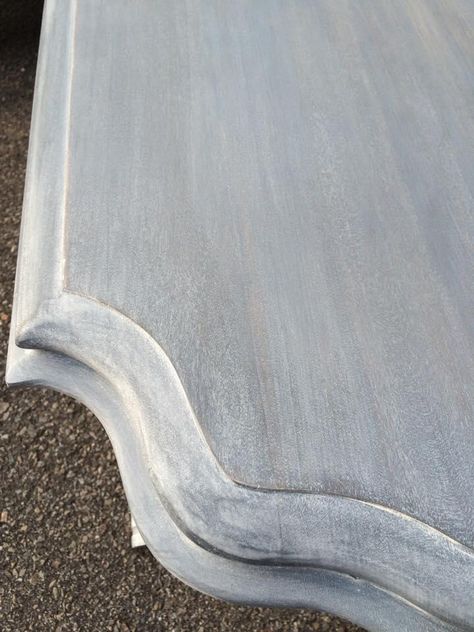 Table in Gray Gel Stain | General Finishes Design Center Gray Gel Stain, Gel Stains, Redo Kitchen Cabinets, Dining Table Makeover, Diy Kitchen Table, Kitchen Table Makeover, Staining Furniture, Diy Staining, Stained Table