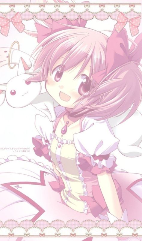 Madoka Magica Wallpaper, Scary Kawaii, Cutecore Wallpaper, Madoka Kaname, Icon Wallpaper, Cute Poster, Puella Magi Madoka Magica, Madoka Magica, Kawaii Wallpaper