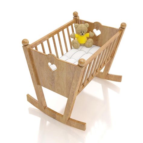 Cot Ideas, Wooden Baby Cradle, Baby Craddle, Wooden Bassinet, Wooden Baby Cot, White Background Template, Wooden Baby Crib, Bassinet Cover, Kids Furniture Design