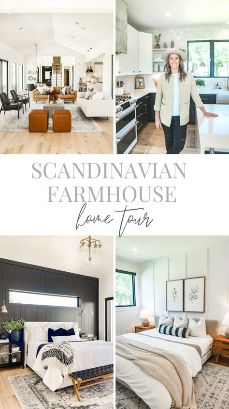 Scandinavian Modern Farmhouse Home Tour with The Little Bird Scandinavian Modern Farmhouse, Modern Scandinavian Farmhouse, Scandanavian Interiors, Scandi Farmhouse, Scandinavian Farmhouse Style, Modern Farmhouse Living Room Ideas, Scandinavian Home Interiors, Modern Scandinavian Interior, Scandinavian Farmhouse