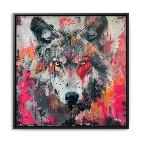 Let the wolf's gaze from our vibrant canvas lead you into the wilderness of your imagination. Art that howls with color and life. 🐺🖌️ #Wolf #VividWild #ArtisticHowl #ModernWilderness #WolfArt #ArtOfTheDay #WildlifePhotography #NatureLovers #HomeDecorIdeas #AbstractArtwork #CanvasPrint #ArtCollector #InteriorAndHome #ArtisticShare #Giftideas #EclecticDecor #BoldArt #CreativeSpace #v2designco Abstract Wolf, Abstract Ideas, Imagination Art, Bold Art, Wolf Art, The Wilderness, Unique Wall Art, Eclectic Decor, Art Collector