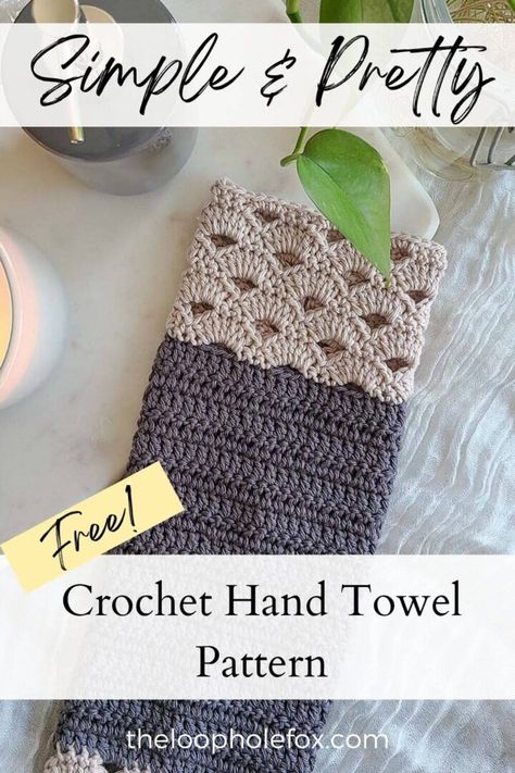 Crochet Bathroom Hand Towel Pattern Crochet Hand Towel Pattern, Crochet Hand Towels, Crochet Hand Towel, Crochet Cushion Covers, Crochet Bathroom, Modern Haken, Crochet Dish Towels, Crochet Cushion Pattern, Crochet Kitchen Towels