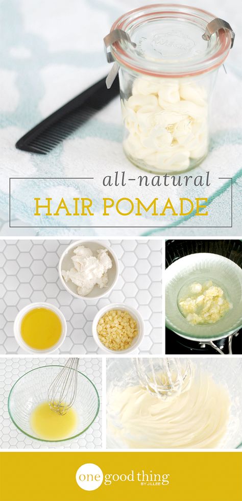 Most recipes for natural hair products have butters and/or oils in them, which can make your hair look greasy. This recipe does not! Diy Hair Pomade, One Good Thing By Jillee, Best Natural Hair Products, Homemade Hair, Hair Diy, Homemade Hair Products, Hair Pomade, Oil Hair, Diy Hair Care