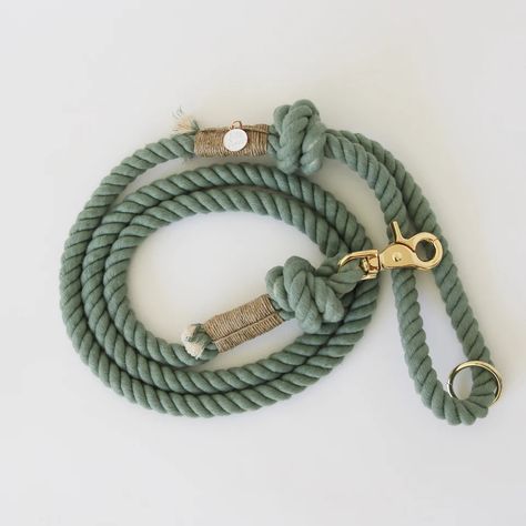 Handmade Dog Leash, Service Dogs Gear, Dog Accesories, Rope Dog Leash, Desert Sage, Rope Leash, Dog Essentials, Rope Dog, Pet Leashes