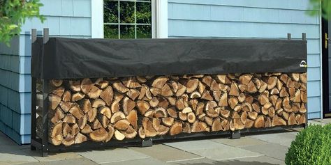 The Do's and Don'ts of Storing Firewood Firewood Storage Rack, Outdoor Firewood Rack, Firewood Racks, Air Design, Firewood Logs, Metal Carports, Shed Sizes, Ventilation Design, Firewood Rack