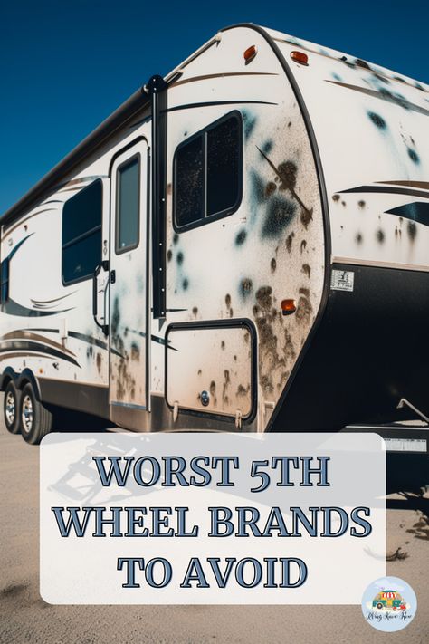 Embarking on an RV adventure? 🚐✨ Before you invest, know the pitfalls! Discover the 5th wheel brands that seasoned travelers steer clear from and why. Make your journey memorable for all the right reasons. Have you had an RV brand let you down? Share your story below! Click to learn more and travel smart. #RVingKnowHow #RVTravel #TravelSmart #5thWheel #RVingTips Best Fifth Wheel For Full Time Living, Rv Full Time Living 5th Wheels, 5th Wheel Living Full Time, Rv Renovation Ideas 5th Wheels, 5th Wheel Camper Ideas, 5th Wheel Camping, Rving Ideas Rv Camping, 5th Wheel Living, Nomad Living