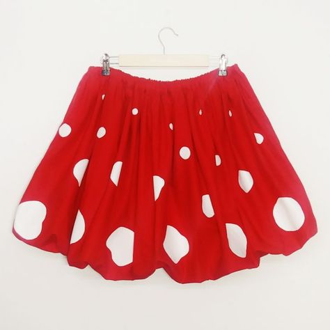 Mushroom Skirt, Bubble Skirt, Skirt With Pockets, Skirts With Pockets, Mini Skirt, Sewing Projects, Custom Made, Elastic Waist, Stuffed Mushrooms