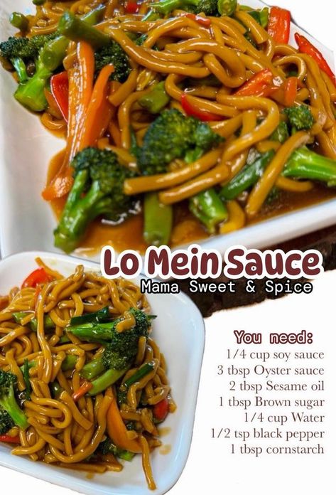 Homemade Lo Mein, Lo Mein Sauce, Easy Lo Mein, Asian Sauces, Marion Grasby, Homemade Chinese Food, Asian Meals, Chinese Foods, Lo Mein Recipes