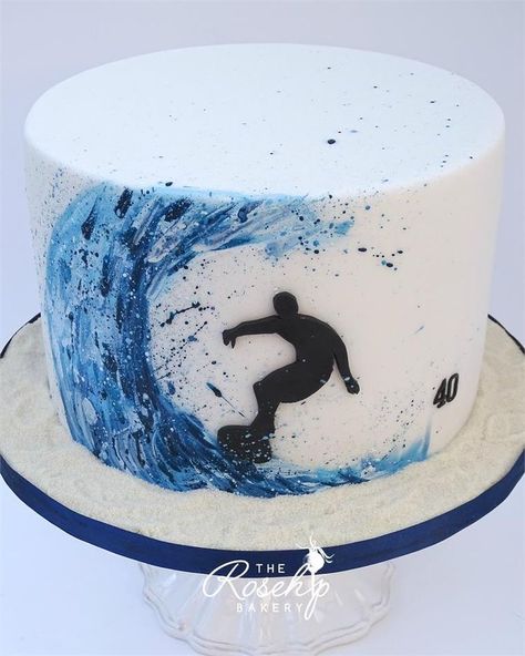 Surfing Cakes, Surfing Cake, Surfboard Cake, Surfer Cake, Surf Cake, Ocean Cakes, Beach Cakes, Kartu Valentine, Summer Cakes