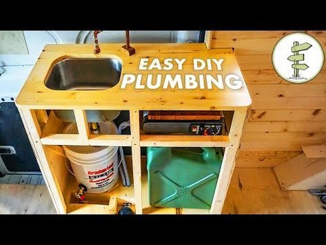 Camper Van Kitchen, Camping Vans, Camping Sink, Diy Camper Van, Van Kitchen, Kangoo Camper, Homemade Camper, Portable Sink, Kombi Motorhome