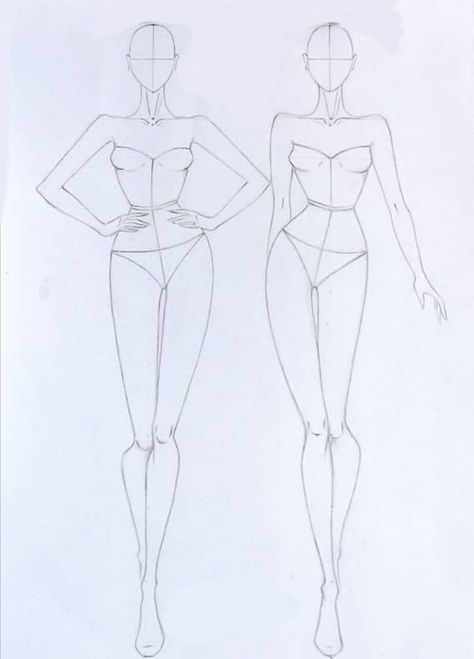 Modeling Poses Drawing Reference, Model Painting Fashion, Dress Design Model Drawing, Pose Reference Fashion Figure Drawing, Clothing Model Drawing, Body To Draw Clothes On, Simple Fashion Drawing, 10 Head Croquis Fashion Figures Poses, Clothing Design Model Sketch