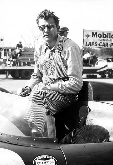 Mr Shelby in classic striped bib overalls!! Carol Shelby, Shelby American, Shelby Car, Daytona Coupe, Shelby Cobra 427, Mustang Cobra, Shelby Gt, Carroll Shelby, Ac Cobra