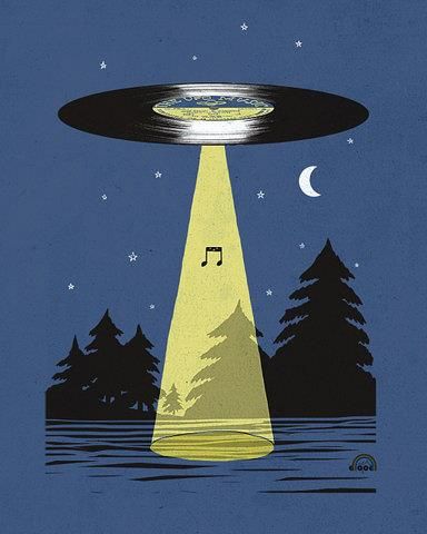 The Voyager Golden Records are phonograph records Dj Art, Art Musical, Arte Alien, Music Illustration, Musical Art, 캐릭터 드로잉, Art Et Illustration, Vinyl Music, Art And Illustration