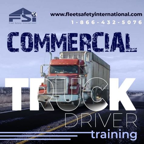 commercial truck driver training Rules And Regulations, Best Commercials, Driving School, Truck Driver, Commercial Vehicle, Be Successful, Online Training, The Rules, You Must