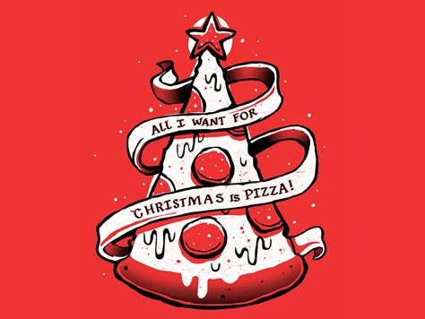 Christmas Pizza Sticker Ideas Christmas, Pizza Advertising, Pizza Christmas, Pizza Drawing, Pizza Sign, Christmas Pizza, Christmas Door Decorating, Small Restaurant Design, Pizza Girls