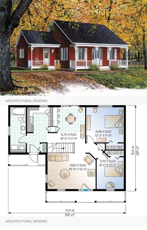 Dog Trot House Plans, 3d House Design, Sims 4 House Plans, Sims 4 House Building, Small House Floor Plans, 3d House, Sims 4 House Design, Cabin House Plans, Sims House Plans