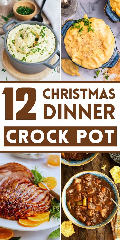 Christmas dinner can be stressful. But it doesn’t have to be! Using a crock pot makes everything easier.
#ChristmasDinnerCrock PotRecipes #Crock PotRecipes Christmas Dinner In A Crockpot, Crockpot Meals For Christmas Dinners, Easy Christmas Dinner For A Crowd Crock Pot, Easy Christmas Crockpot Meals, Christmas Day Crockpot Meals, Christmas Eve Dinner Ideas Crock Pot, Christmas Dinner Ideas Crock Pots, Christmas Crock Pot Recipes, Slow Cooker Christmas Dinner