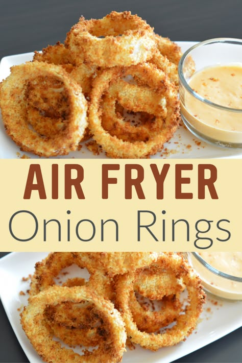 air fryer vs deep fryer health #AirversusDeepFryer Air Fryer Onion Rings, Cooks Air Fryer, Air Fried Food, Air Fryer Oven Recipes, Air Fry Recipes, Best Air Fryers, Air Fryer Recipes Chicken, Carb Foods, Air Fryer Dinner Recipes