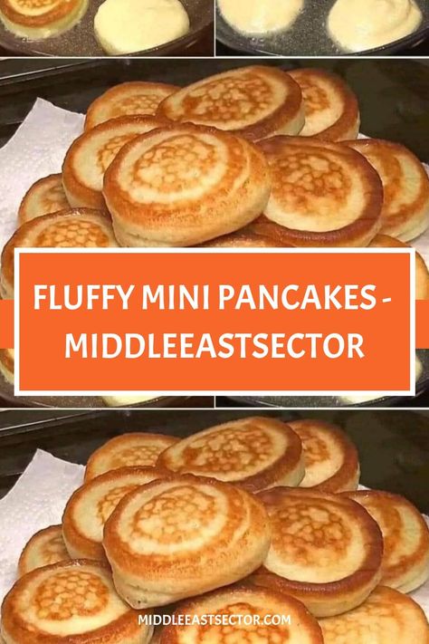 Fluffy Mini Pancakes - middleeastsector https://middleeastsector.com/fluffy-mini-pancakes/ Tiny Pancakes, Pancake Pictures, Mini Pancakes Recipe, Brunch Snacks, Breakfast Spread, Fun Breakfast, Brunch Spread, Mini Pancakes, Fluffy Pancakes