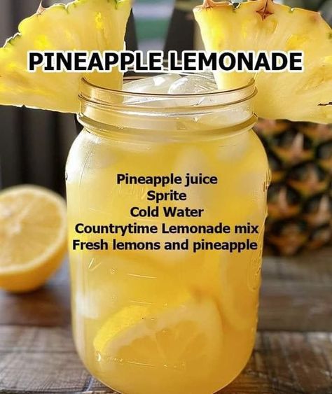 Pineapple Limeade, Fresca Recipes, Pineapple Lemonade Recipe, Macro Recipes, Lemonade Drink, Pineapple Lemonade, Tia Mowry, Yummy Dishes, Chef Gordon Ramsay