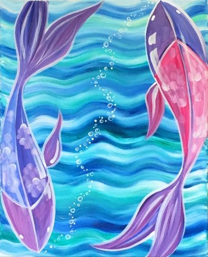 10003068 - Zodiac Magic: Pisces Door Paintings, Dollar Painting, Zodiac Magic, Cute Easy Paintings, Poughkeepsie Ny, Pisces Quotes, Paint Parties, Paint Nite, Piece Of Paper