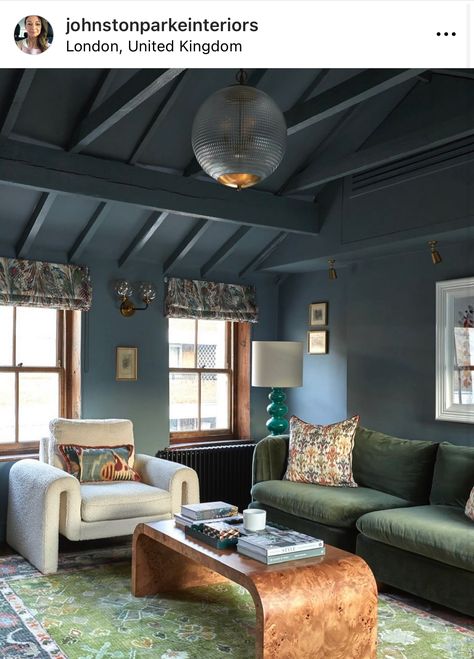 Painted Ceiling, Home Living Room, Diy Decor, Ceiling, Home And Living, Living Room, Canning, Wall, Color