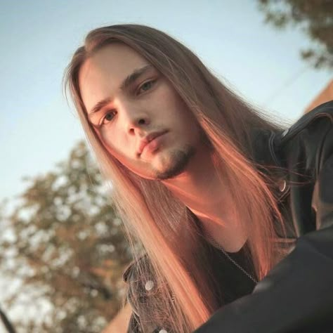 Metalhead Guy, Long Hair Beard, Goth Guys, Viking Men, Boys Long Hairstyles, Super Long Hair, Beautiful Long Hair, Different Hairstyles, Long Hair Styles Men