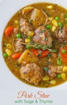 Pork Soups, Crockpot Favorites, Pork Stew Meat, Pork Stew Recipes, Newfoundland Recipes, Stews Recipes, Cold Weather Comfort Food, Pork Shoulder Roast, Rock Recipes