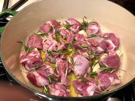 Lamb Chunks Recipes, How To Cook Lamb, Lidia Bastianich, Italian Olives, Dutch Oven Recipes, Lamb Roast, Dinner Guest, Lamb Recipes, Family Dinners