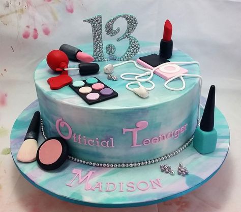 Birthday Cakes For Teenage Girl Official Teenager Cake Makeup Chappcakes Decor Cakes Cake - albanysinsanity.com Teen Birthday Cake, Charlotte Dessert, Birthday Cake Girls Teenager, Cakes For Teenagers, Teenage Birthday, Nursing Cake, Teen Cakes, 13 Birthday Cake