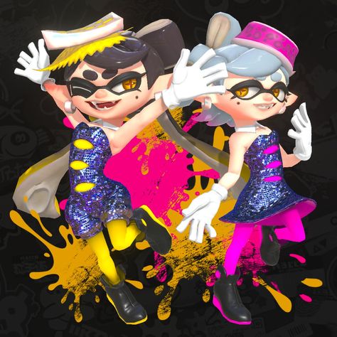 Callie Marie, Splatoon Squid, Squid Sisters, Callie And Marie, Splatoon Comics, Splatoon 3, Animal Jam, Sonic Art, Squid Games