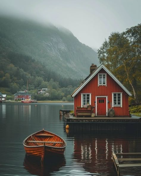 Sweden Aesthetic, How I Wish, Lighthouse Photos, Foto Transfer, Voyage Europe, Cabins And Cottages, Alam Yang Indah, Nature Landscape, Little Houses