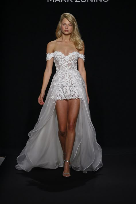 Romper Wedding Dress, Wedding Romper, Bridal Romper, Mark Zunino, Wedding Dresses Kleinfeld, Petite Bride, Wedding Dresses High Low, Petite Wedding Dress, Kleinfeld Bridal